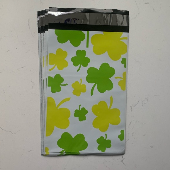Clover Leaf St Patrick's Day Polymailer - 6x9 - Pack of 25 - Picture 6 of 6